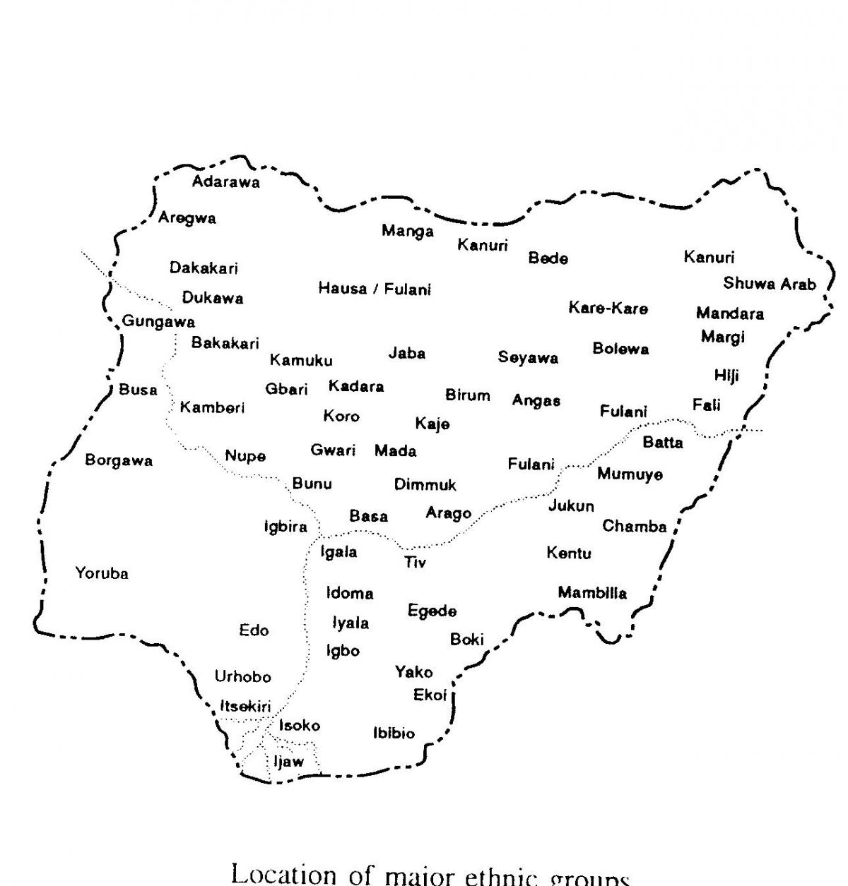 намалювати карту Нігерії