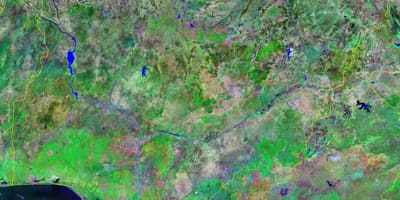 Карта Нігерії гори