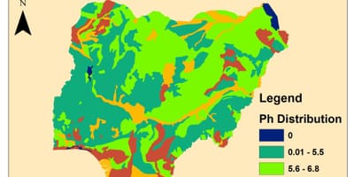 Карта ґрунтів Нігерії
