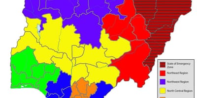 Карта Нігерії з зазначенням всіх держав