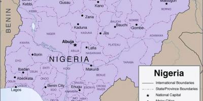 Карта докладна Нігерії