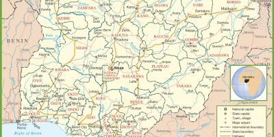 Повна карта Нігерії